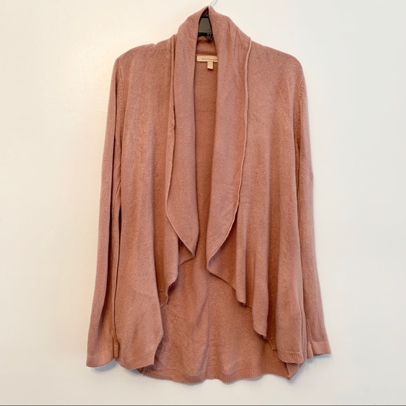 Banana Republic Sweaters - Banana Republic Dusty Pink Drape-Front Cardigan S